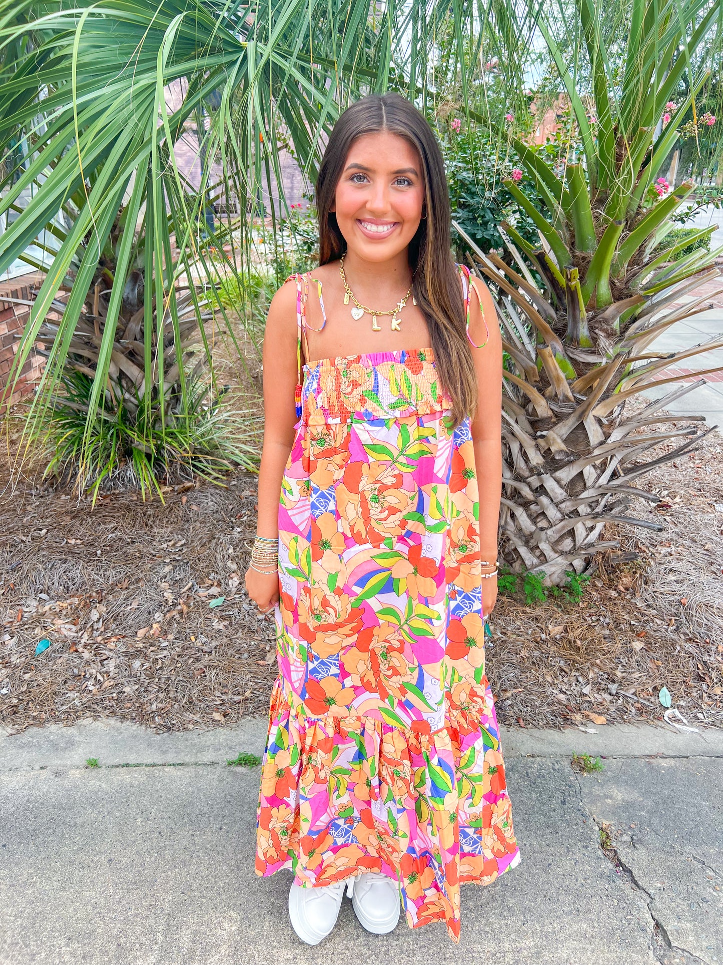 Layla Printed Midi Dress