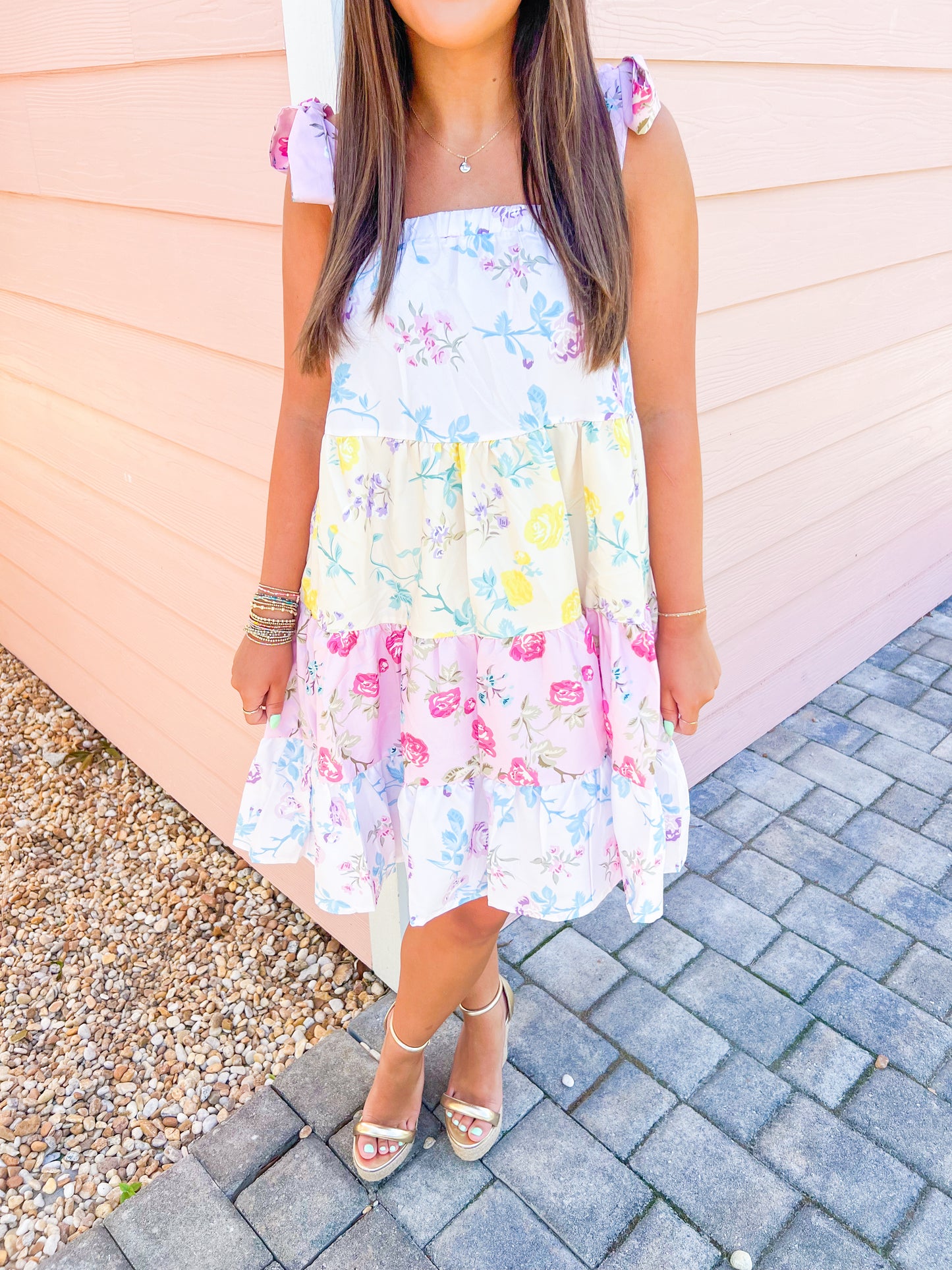 Haley Floral Tiered Dress