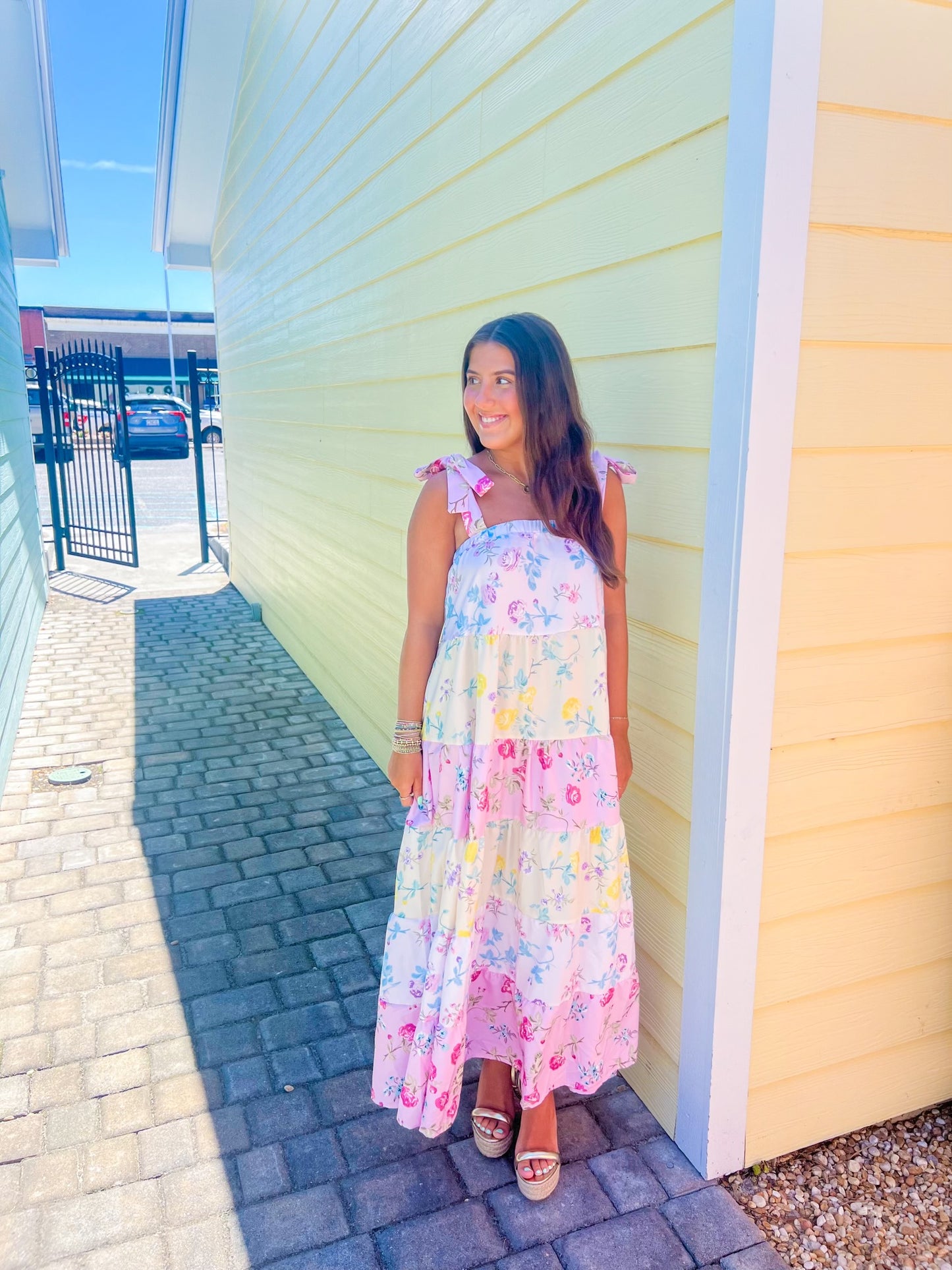 Anna Floral Tiered Maxi Dress