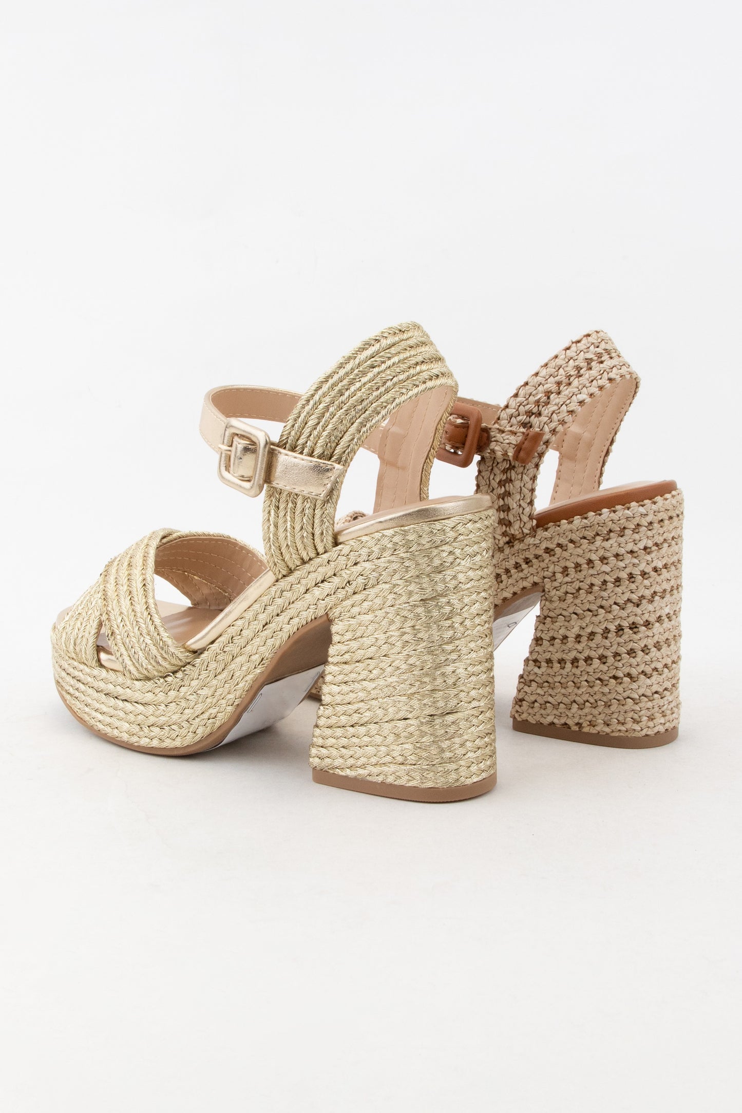 Braided Gold Wedges