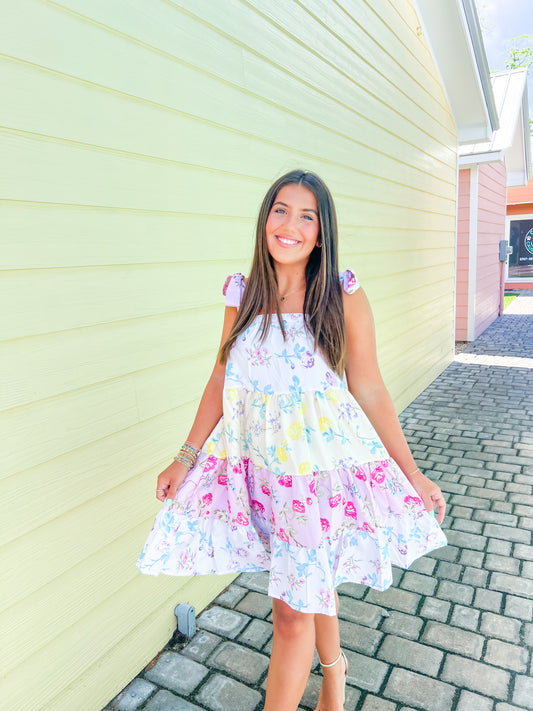 Haley Floral Tiered Dress