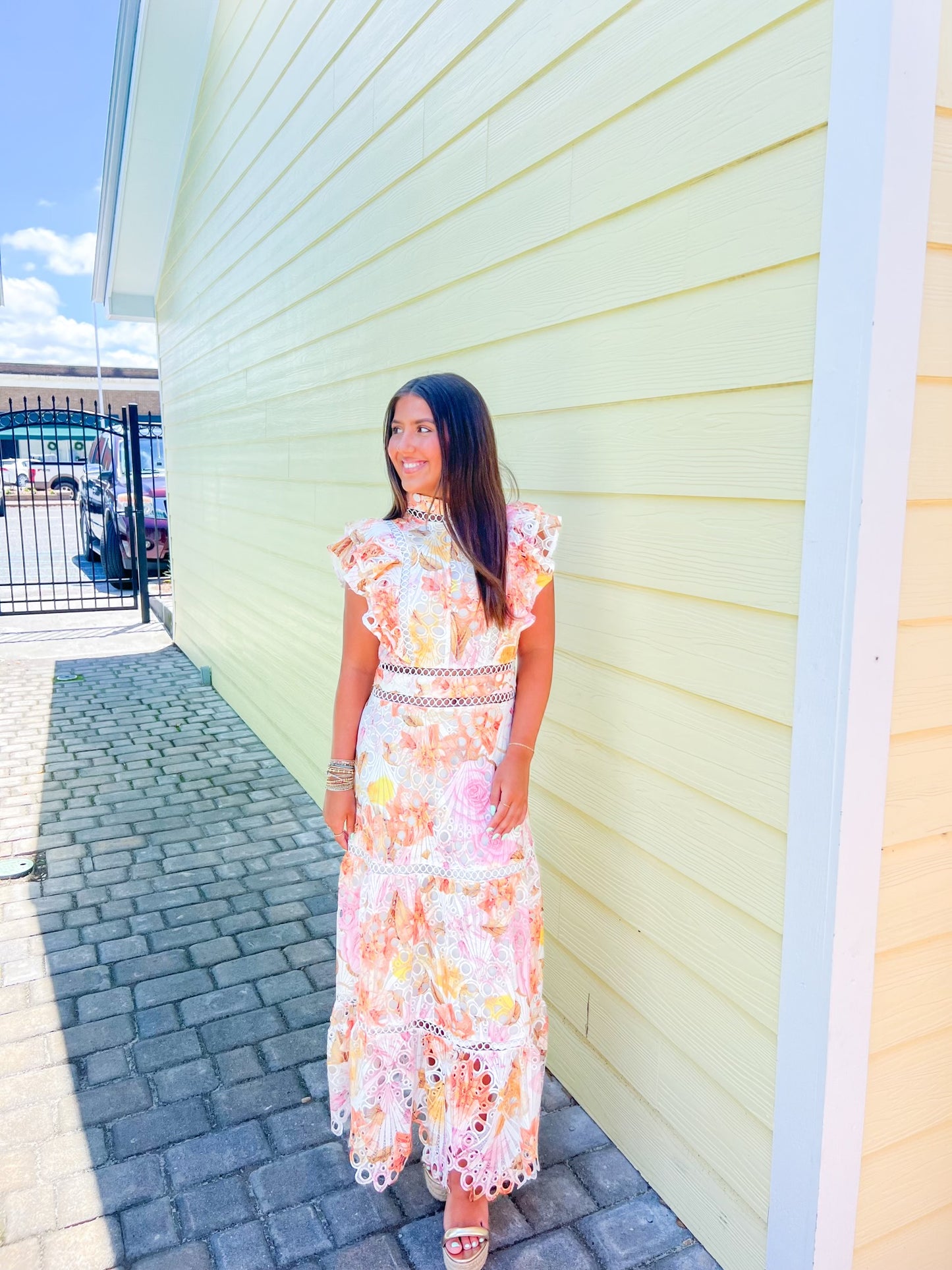 Riley Floral Midi Dress SHOP BLEU & CO Riley Floral Midi Dress SHOP BLEU & CO