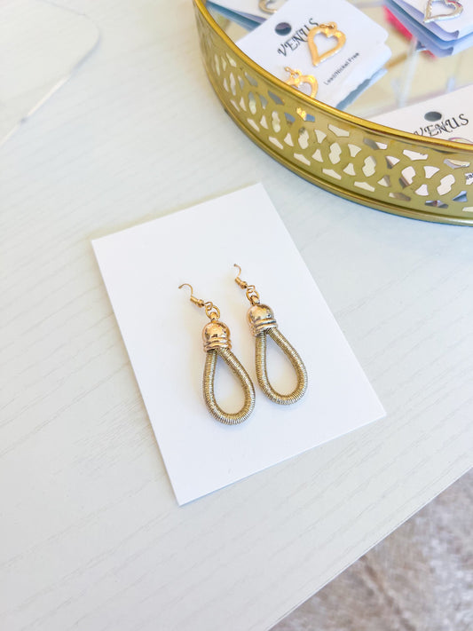 Rope Earrings in Gold