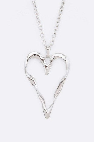 Heart Necklace in Silver